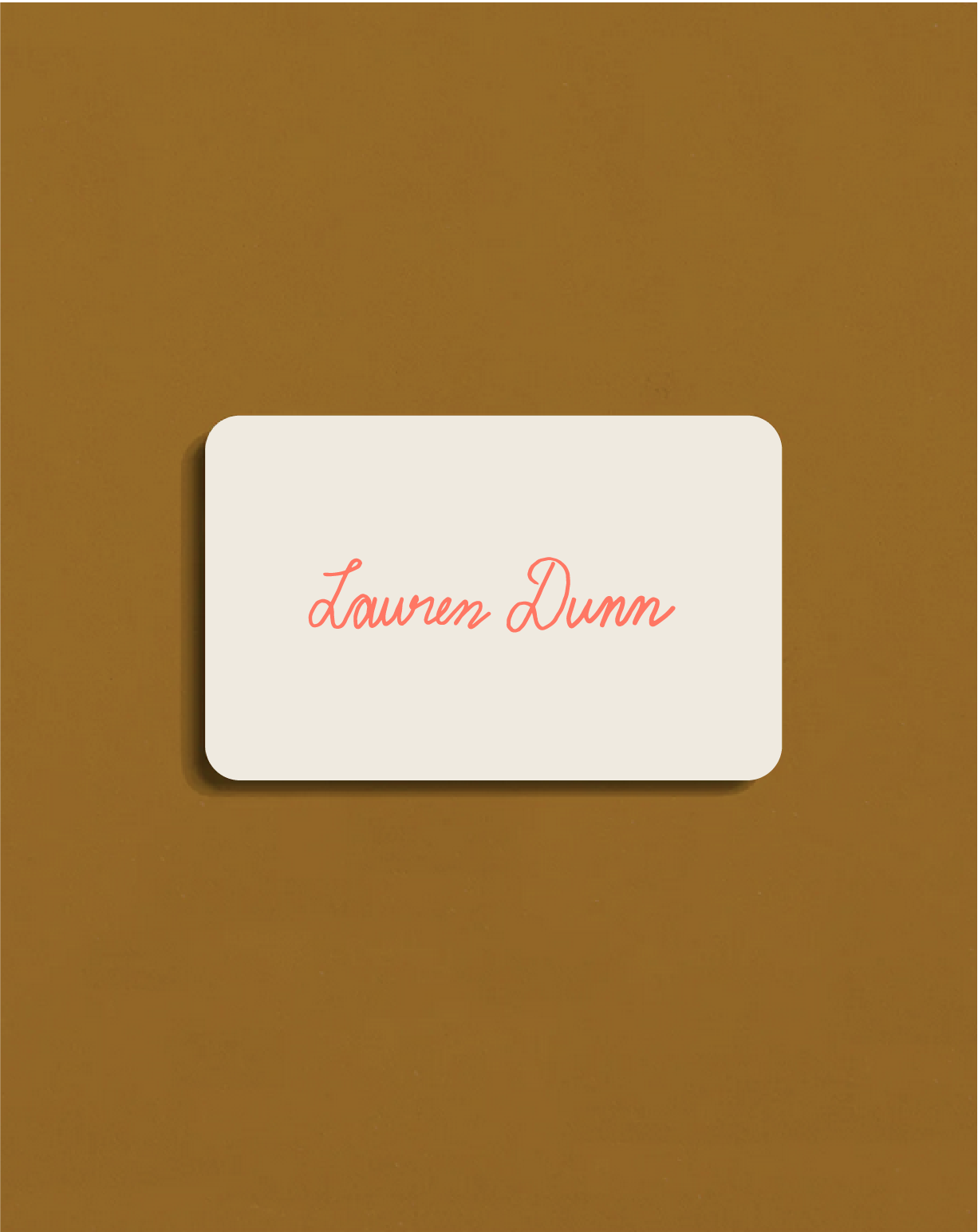Lauren Dunn Gift card