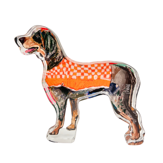 TENNESSEE GAMEDAY ACRYLIC DOG