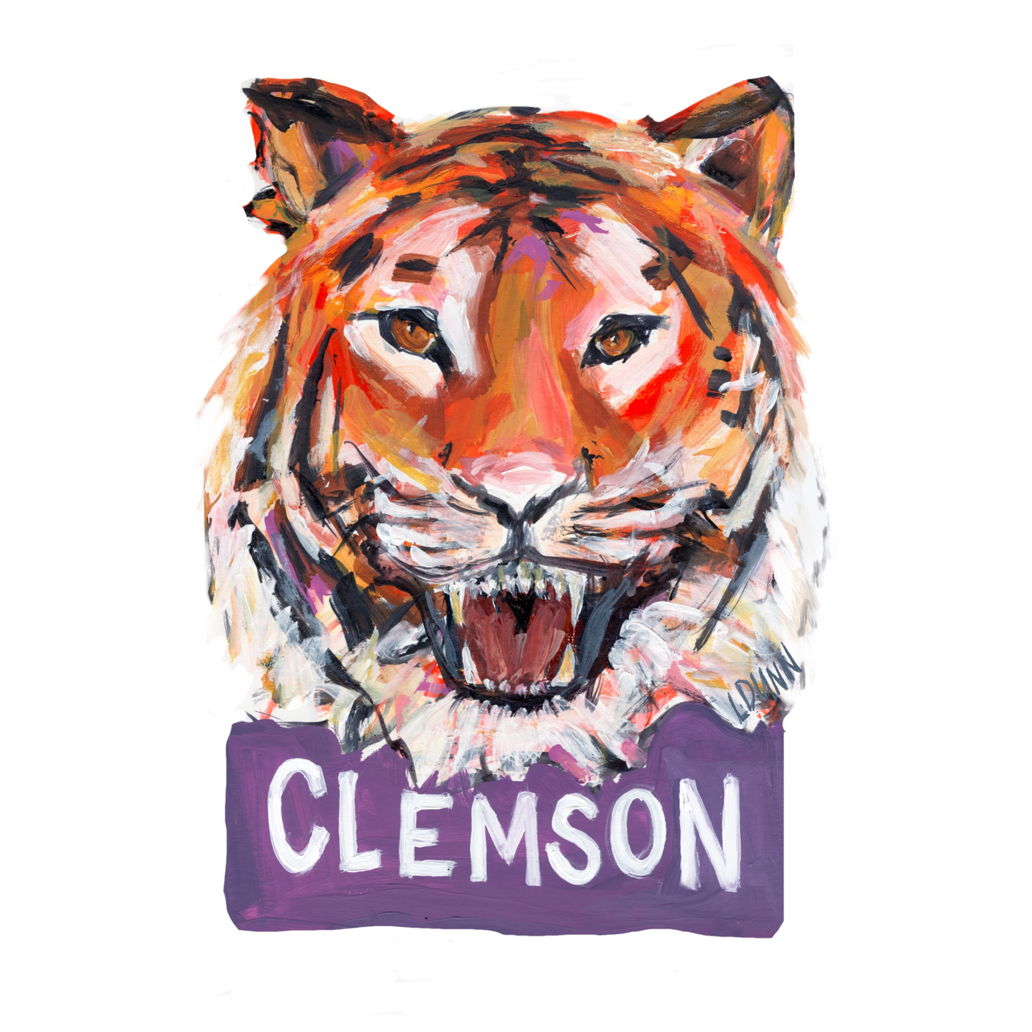 CLEMSON TIGER ACRYLIC