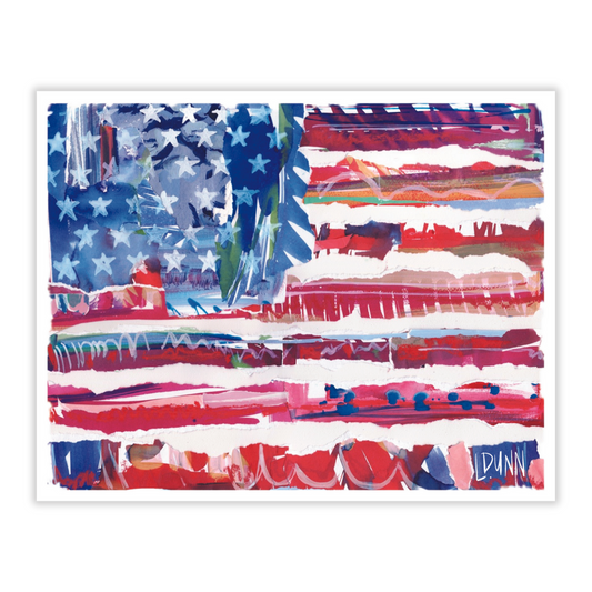 USA FLAG 11X14 PRINT ON PAPER