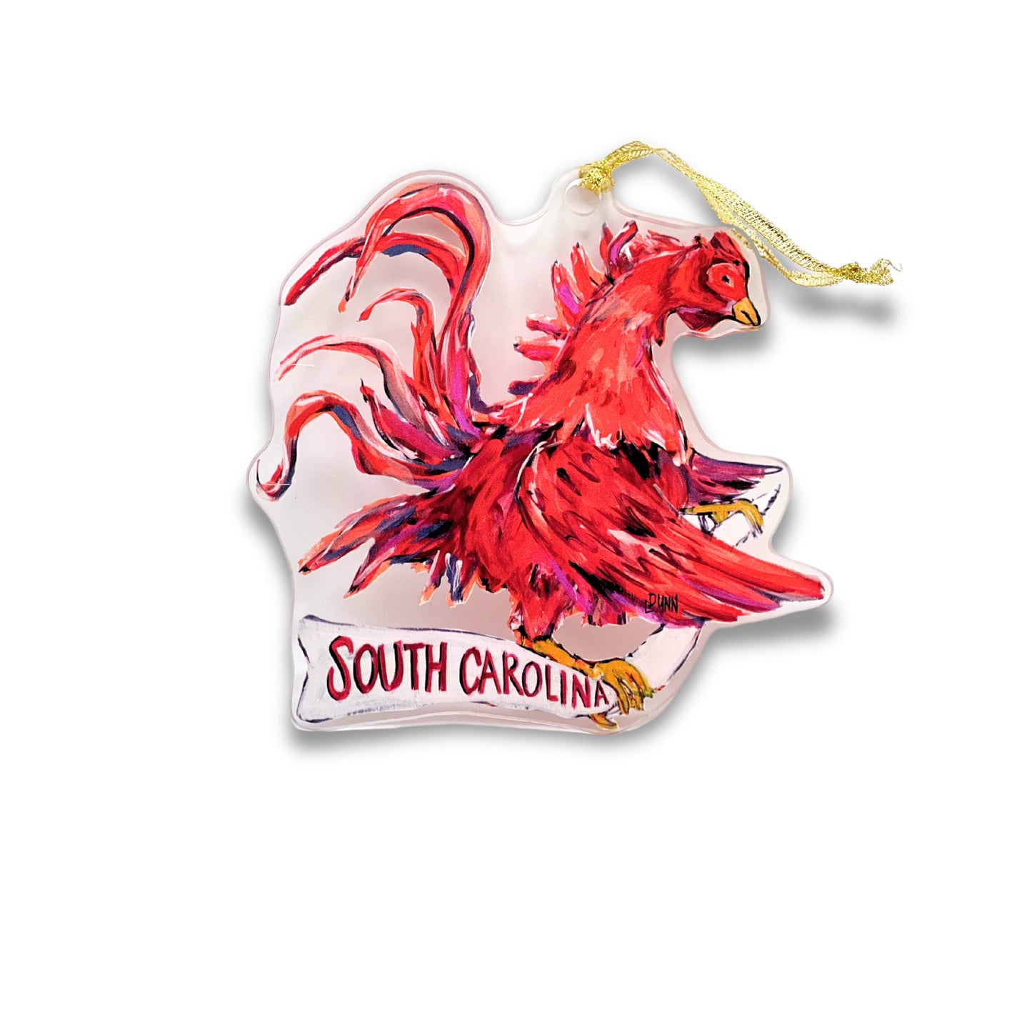 GAMECOCK ACRYLIC MASCOT ORNAMENT