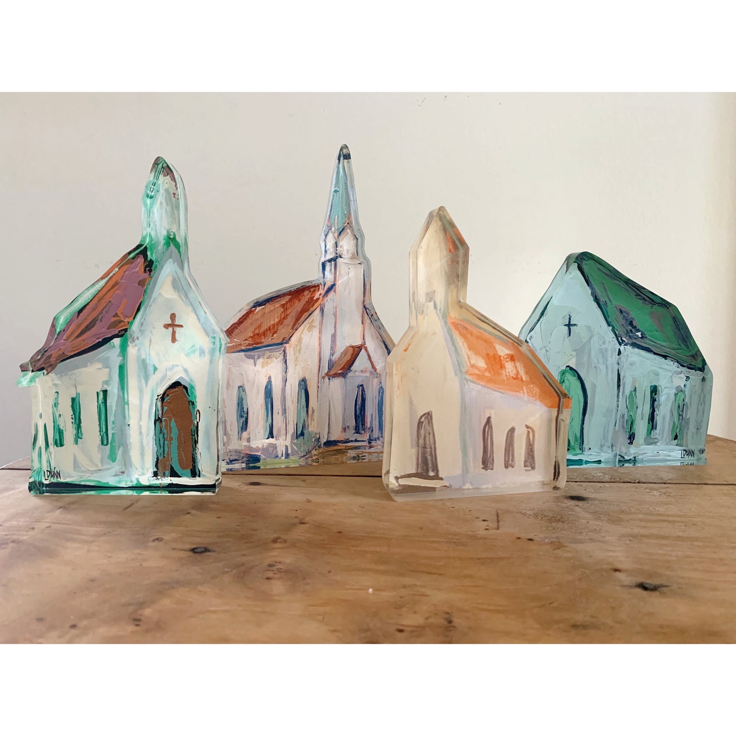 Acrylic churches set